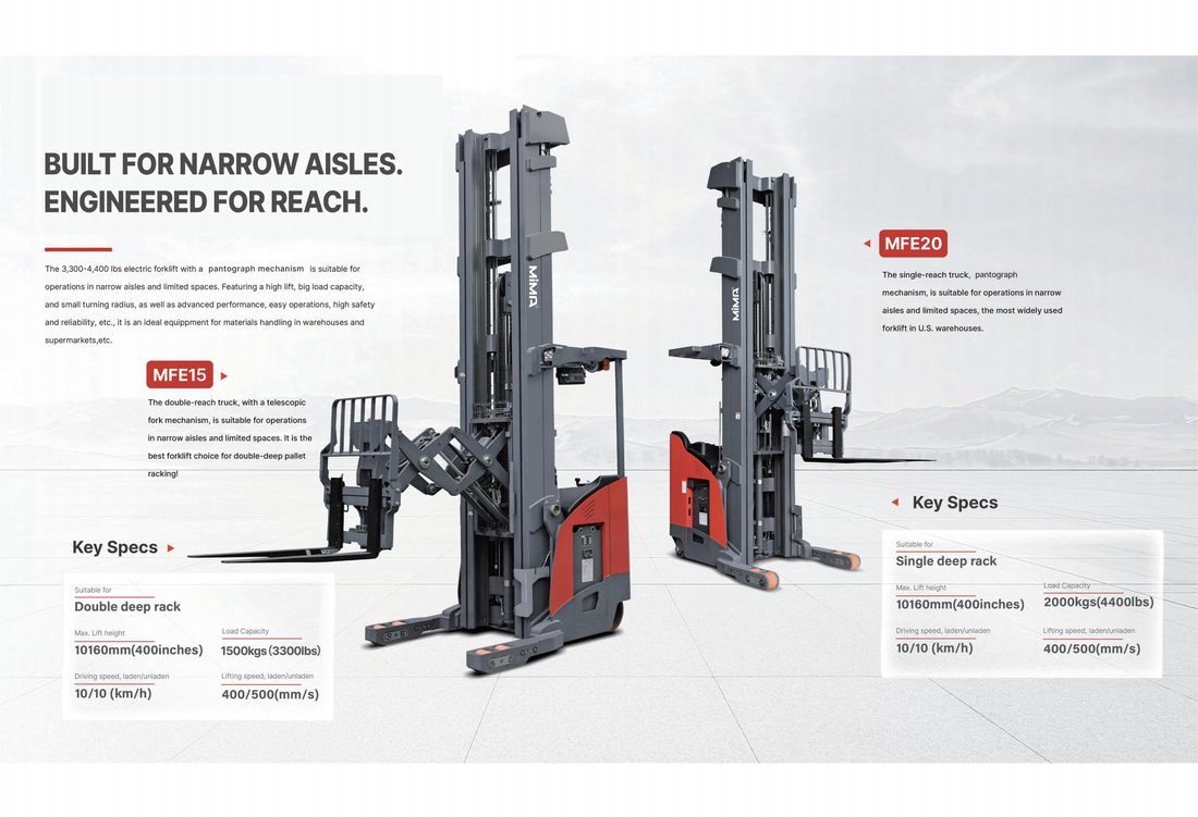 MiMA Reach Trucks - representative reach truck photo