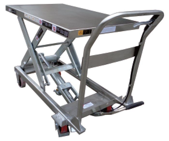 Noblelift TF-S stainless steel mobile scissor lift table